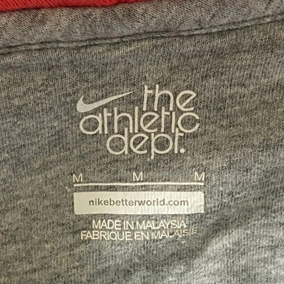 Nike Full Zip Hoodie Juniors Sz Medium Peach/Gray - Picture 3 of 4